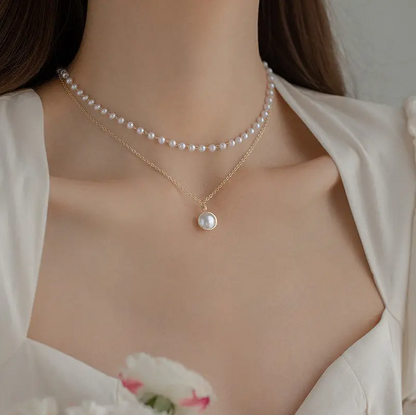 Pearl Chain Necklace for Women  || for weddings, dinner, dates, travel, parties, dance or casual