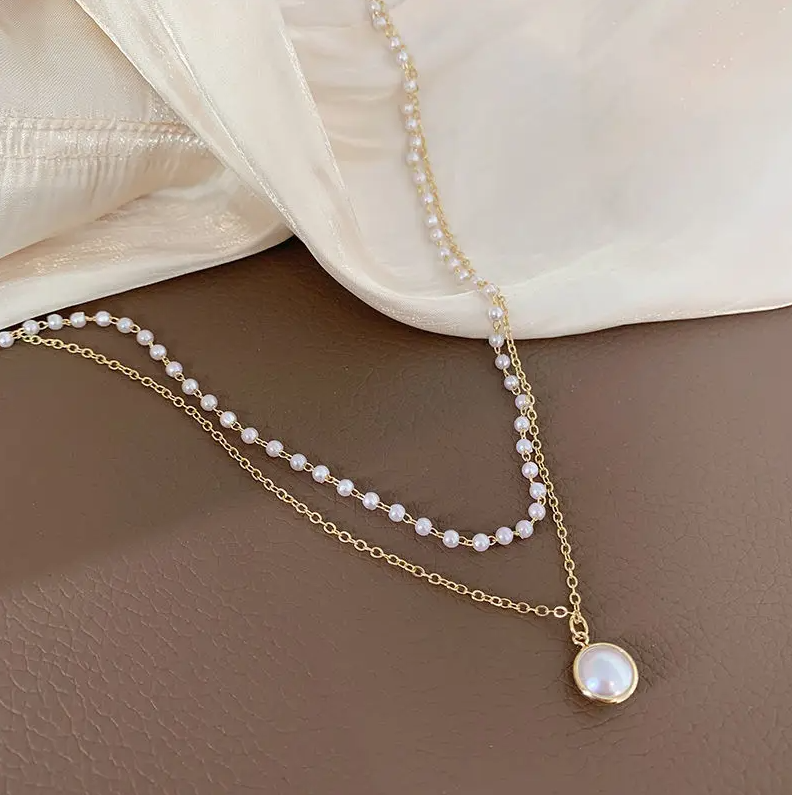 Pearl Chain Necklace for Women  || for weddings, dinner, dates, travel, parties, dance or casual