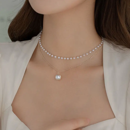 Pearl Chain Necklace for Women  || for weddings, dinner, dates, travel, parties, dance or casual