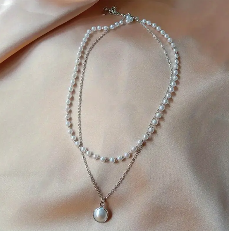 Pearl Chain Necklace for Women  || for weddings, dinner, dates, travel, parties, dance or casual